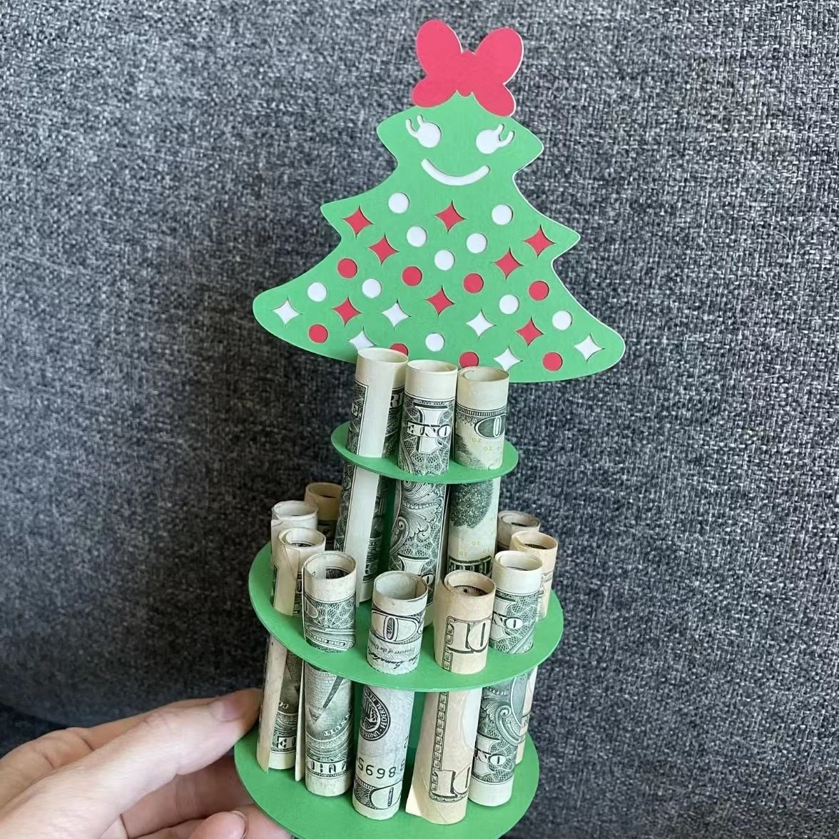 Christmas Money Holder Wooden Crafts Ornaments