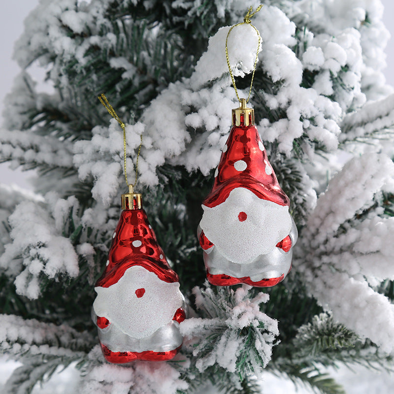 Christmas Decoration Plastic Christmas Stockings Crutch Pendant