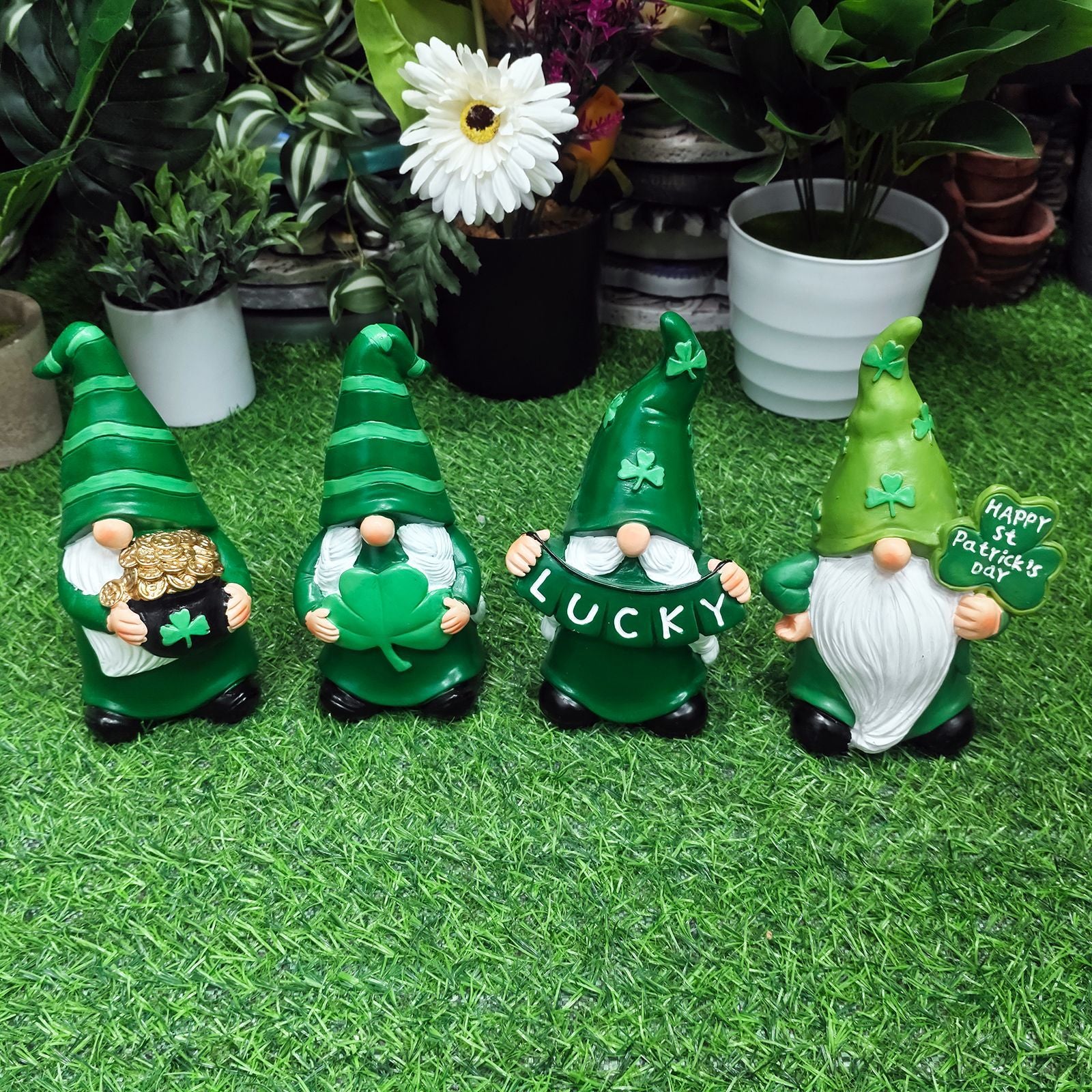 St Patricks Day Gnome And Leprechaun Gnome, Garden Gnome, Decognomes