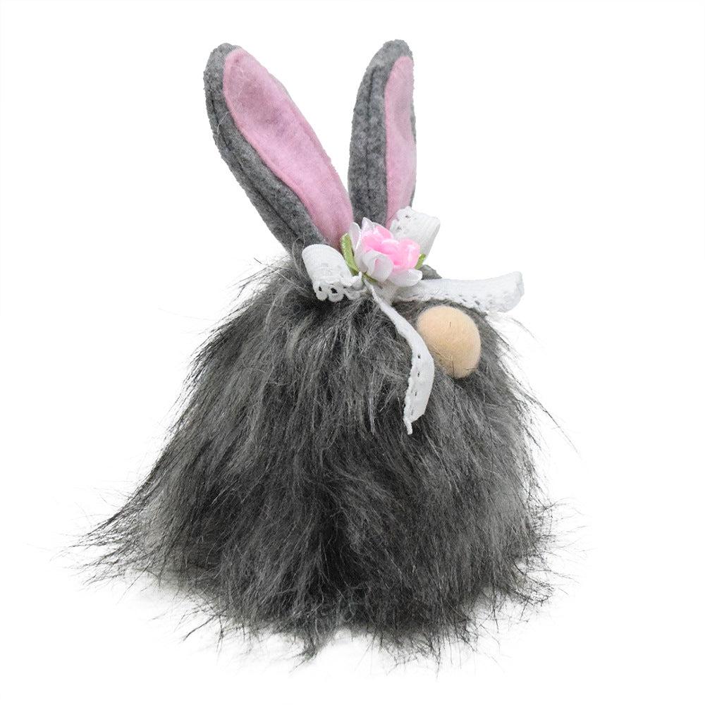 Easter Gnome Rabbit Black Rabbit Ears, easter decorations, Easter Decor, easter table decor, outdoor easter decorations, shop easter, Decognomes, Spring Decorations