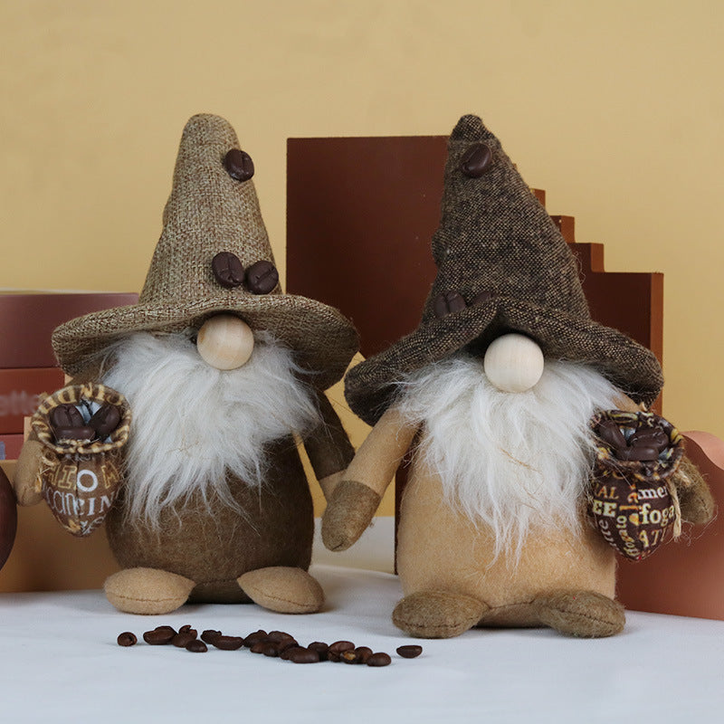 Fashion Coffee Gnome Bean Rudolf Doll Decoration, Coffee gnomes, Barista gnomes, Espresso gnomes, Latte gnomes, Cappuccino gnomes, Coffee mug gnomes, Coffee bean gnomes, Coffee shop gnomes, Cafe gnomes, Rustic gnomes, Happy coffee gnomes, Coffee lover gnomes, Coffee break gnomes,