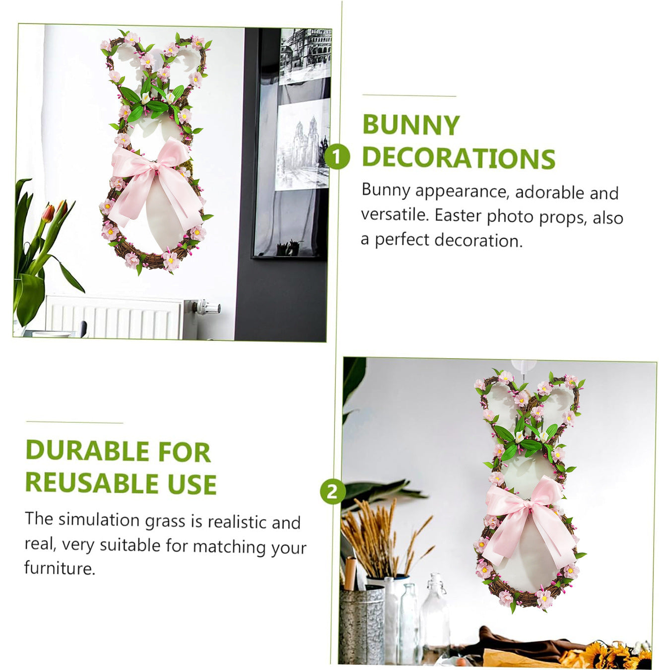 Easter Rabbit Garland Home Decoration Pendant, Easter decorations, Easter eggs decorations, Easter bunny decorations, Easter wreaths, Easter garlands, Easter centerpieces, Easter table runners, Easter tablecloths, Easter baskets decorations, Easter grass decorations, Easter candy decorations, Easter lights, Easter inflatables, Easter door wreaths, Easter tree decorations, Easter wall art, Easter banners, Easter window clings, Easter garden flags, Easter outdoor decorations.