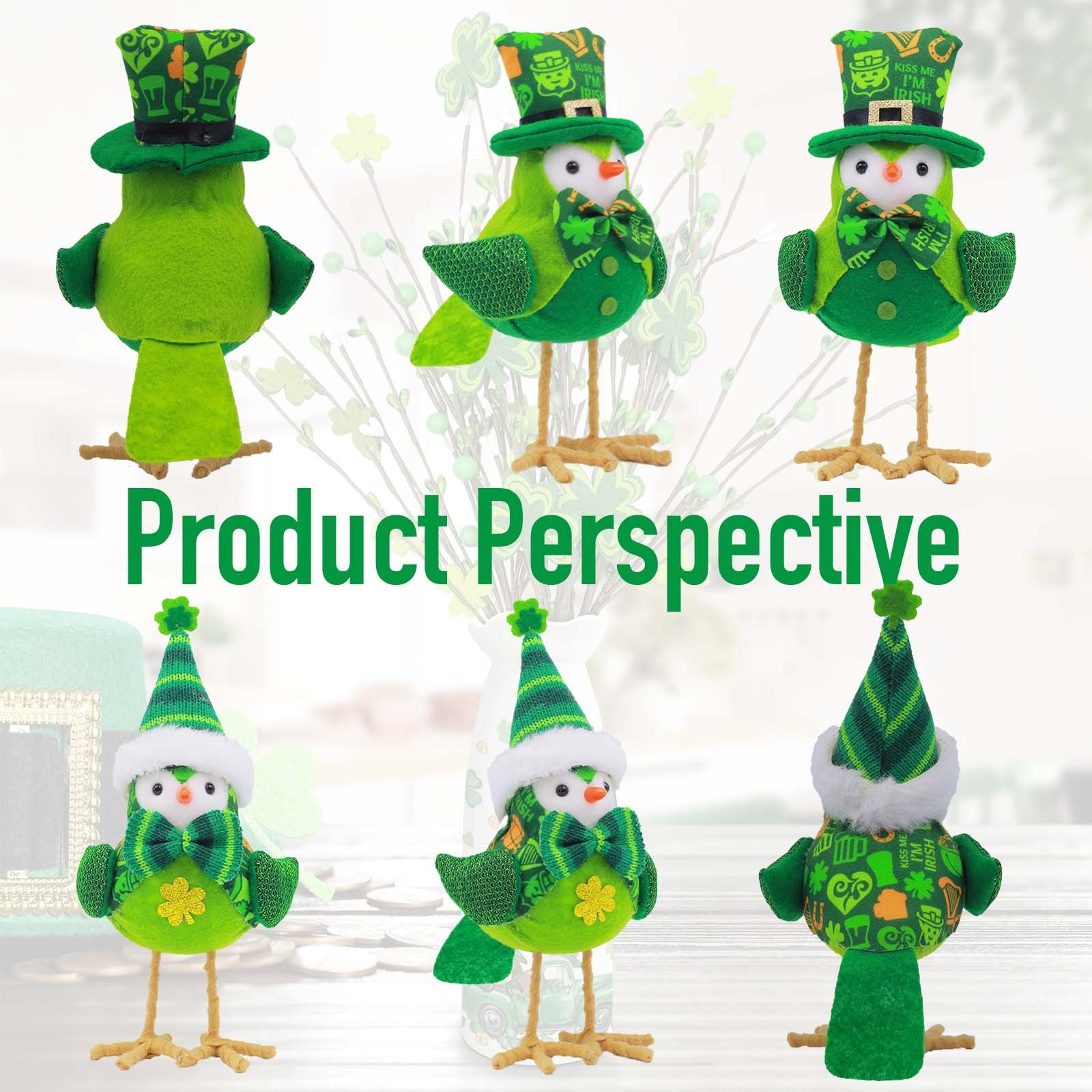 St Patrick's Day Decorations Lovely Birds Ornaments, st patricks day decorations, st patricks day decor, st patrick's day decorations, st patrick day decorations, Irish Décor, irish ornaments, Decognomes, St. Patrick's Day Party Supplies, St. Patrick's Day Decorations: Shamrock, Irish & Leprechaun