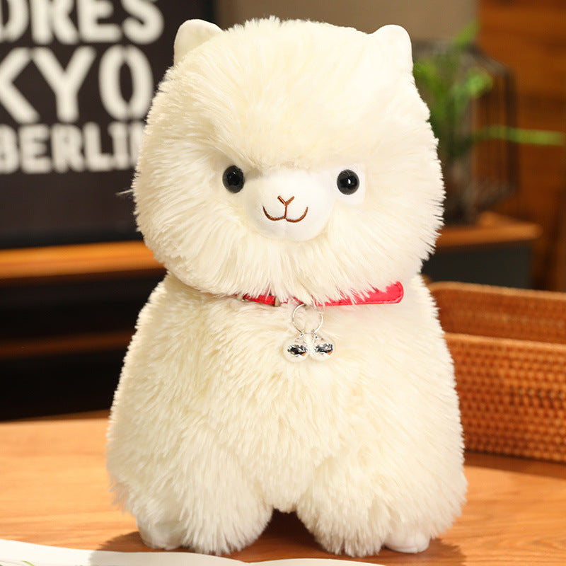 Bell Alpaca Doll Plush Toys Cute Lamb Ragdoll