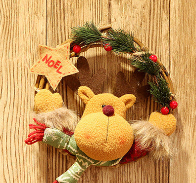Christmas Decorations Doll Vine Ring Pendant