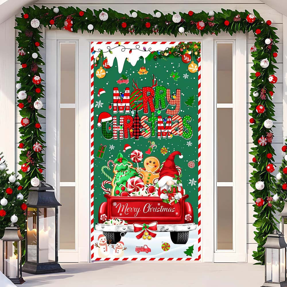 Christmas Curtain Decoration Hanging Cloth Background