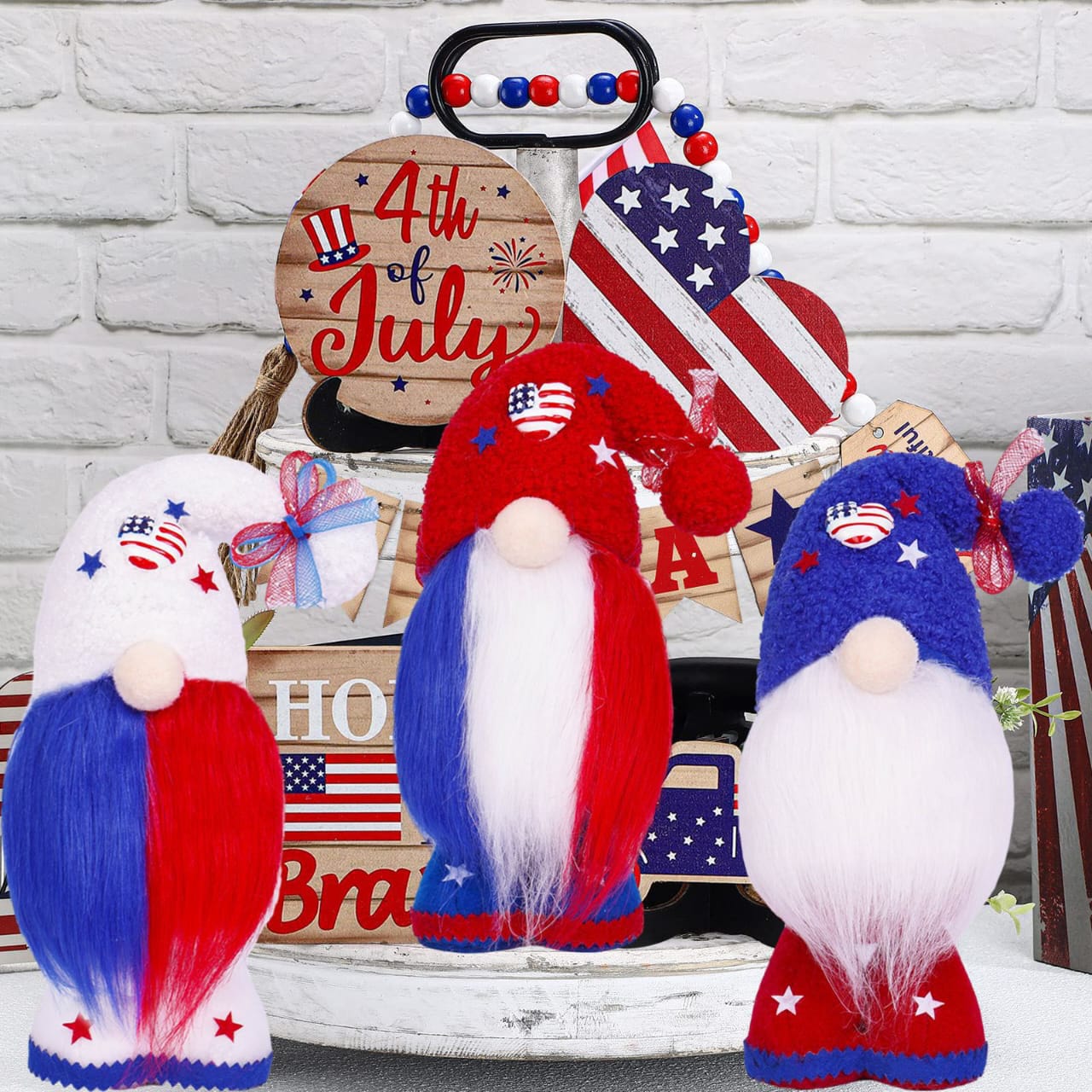 Independence Day Faceless Doll Gnomes