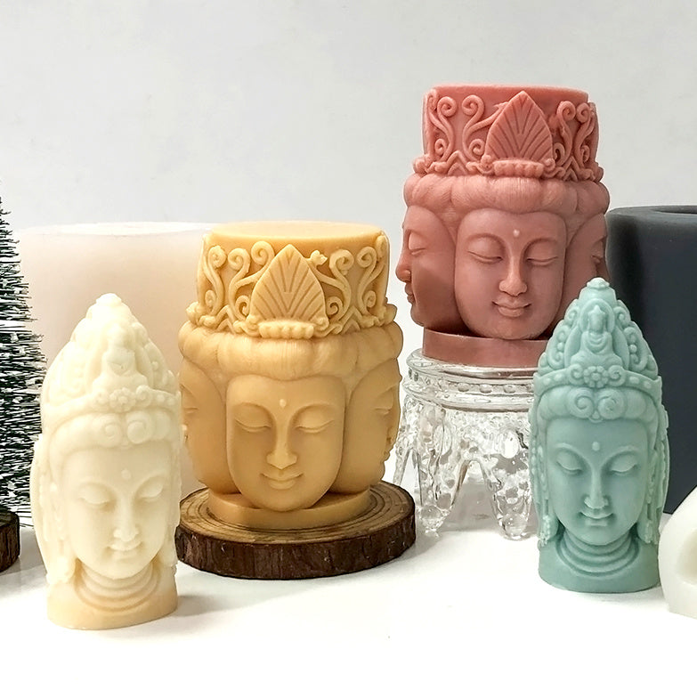 Guanyin Buddha Food Grade Silicone Mold Clay Dropping Glue, Silicone candle molds, Christmas tree candle molds, Halloween pumpkin candle molds, Easter egg candle molds, Animal candle molds, Sea creature candle molds, Fruit candle molds, Geometric candle molds, Abstract candle molds, DIY candle making molds,
