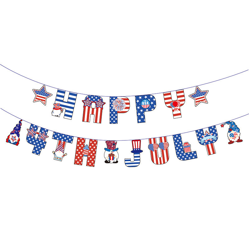 Hanging Flag Garden Banner National Day Party Decoration Supplies Venue Layout Props