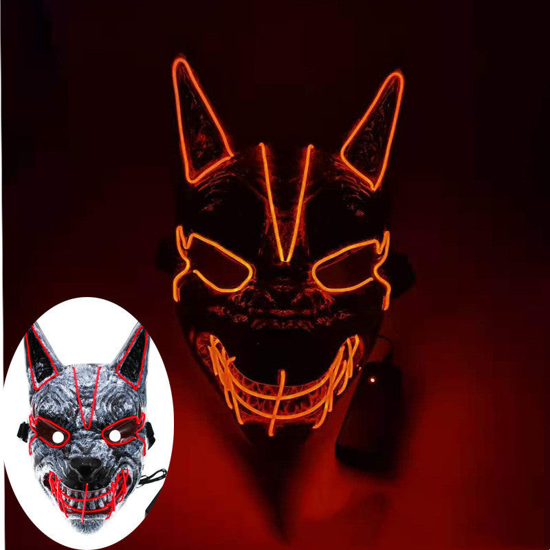 Halloween Masks LED Streamer Full Face Masks For Men And Women, Halloween masks, Scary masks, Horror masks, Zombie masks, Skeleton masks, Ghost masks, Witch masks, Vampire masks, Werewolf masks, Clown masks, Monster masks, Alien masks, Animal masks, Day of the Dead masks, Masquerade masks, Full-face masks, Half-face masks, Latex masks, Silicone masks, Foam masks, LED masks, Glowing masks, 3D masks, Funny masks, Pop culture masks,