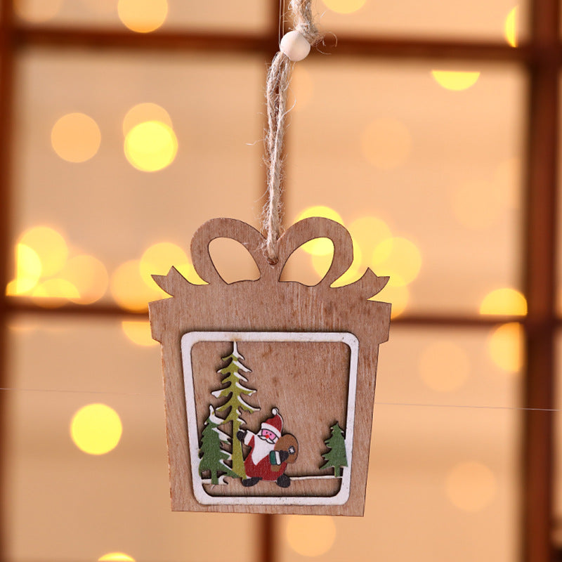 Hollow Christmas Tree Small Pendant, christmas tree ornaments, christmas tree pendant, christmas ornaments, christmas hanging ornaments, christmas wooden ornaments