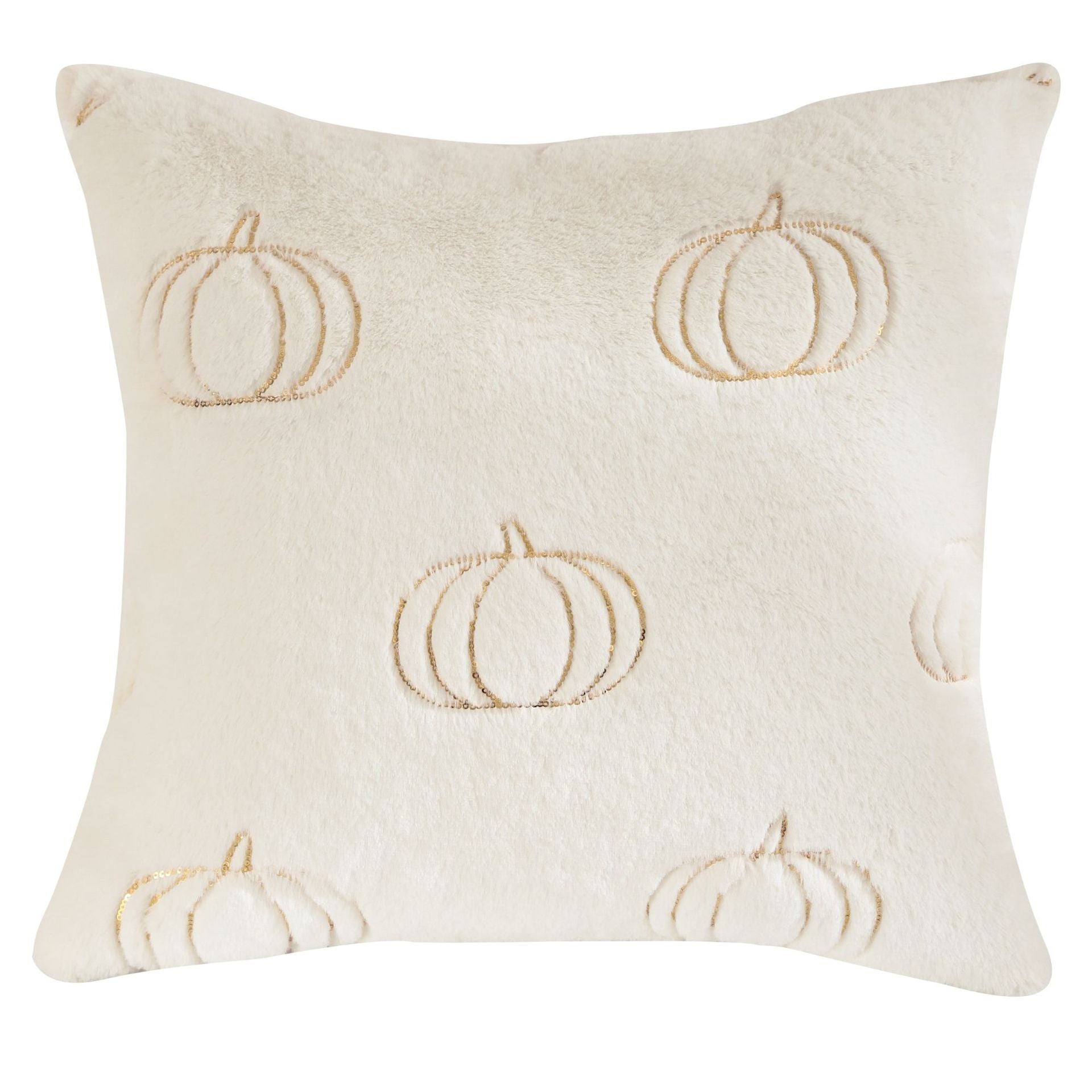 Pumpkin Embroidered Halloween Pillow Cover