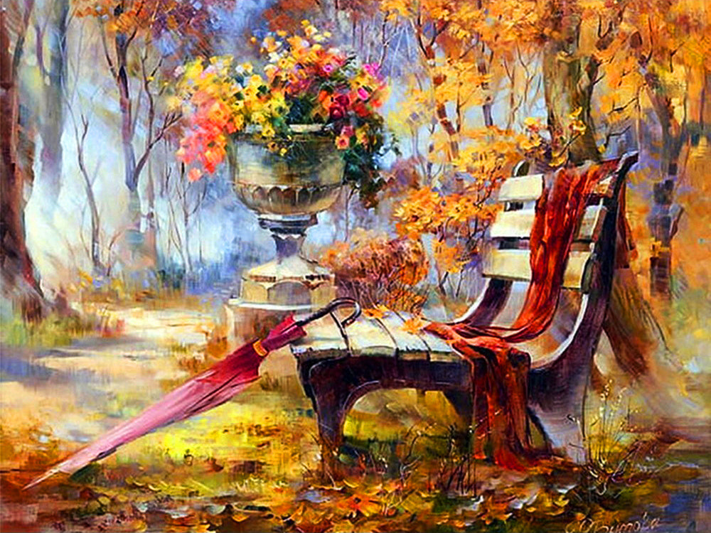 Diamond Painting Tree 5D DIY Embroidery Landscape Autumn Decoration