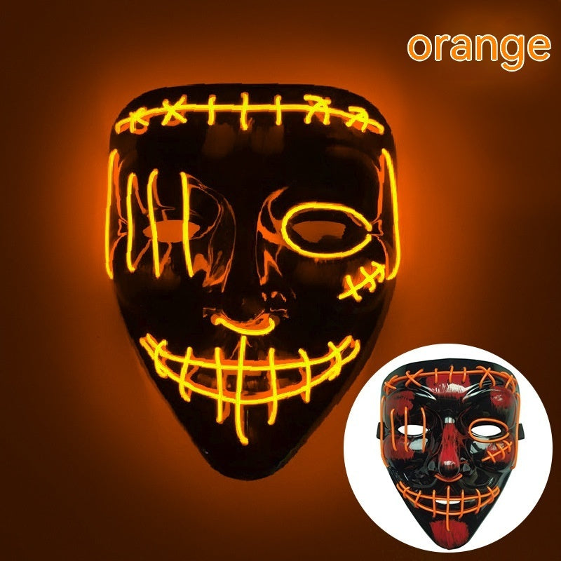 V-shaped Halloween Luminous Mask LED