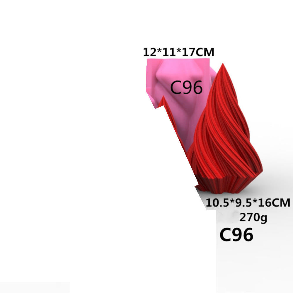 Conical Irregular Three-dimensional Candle Mould, Geometric candle molds, Abstract candle molds, DIY candle making molds, Silicone candle molds,