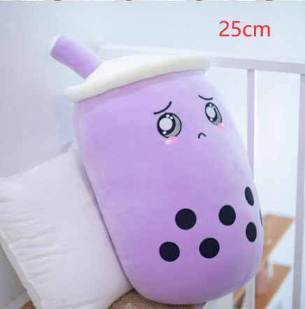 Cute Fruit Drink Plush Soft Strawberry Milk Tea Stuffed Animals