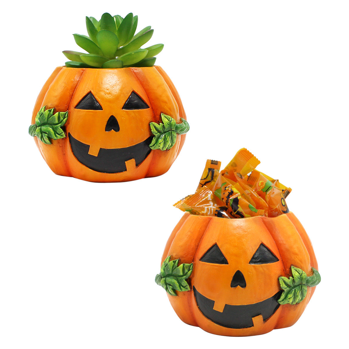 Halloween Pumpkin Decoration Flower Pot