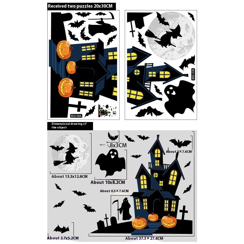 Halloween Decoration Haunted House Sticker Witch Ghost Bat Window Stickers, Halloween decorations items, Halloween costumes, Halloween masks, Halloween props, Halloween animatronics, Halloween inflatables, Halloween lights, Halloween fog machines, Halloween spider webs, Halloween lanterns, Halloween banners, Halloween streamers, Halloween tableware, Halloween centerpieces, Halloween party favors, Halloween yard stakes, Halloween tombstones, Halloween candles, Halloween wreaths, Halloween garlands
