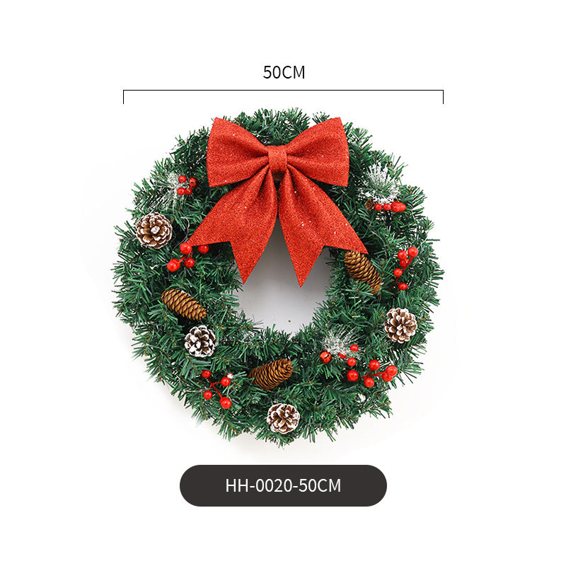 Christmas Garland Decoration Door Hanging Scene