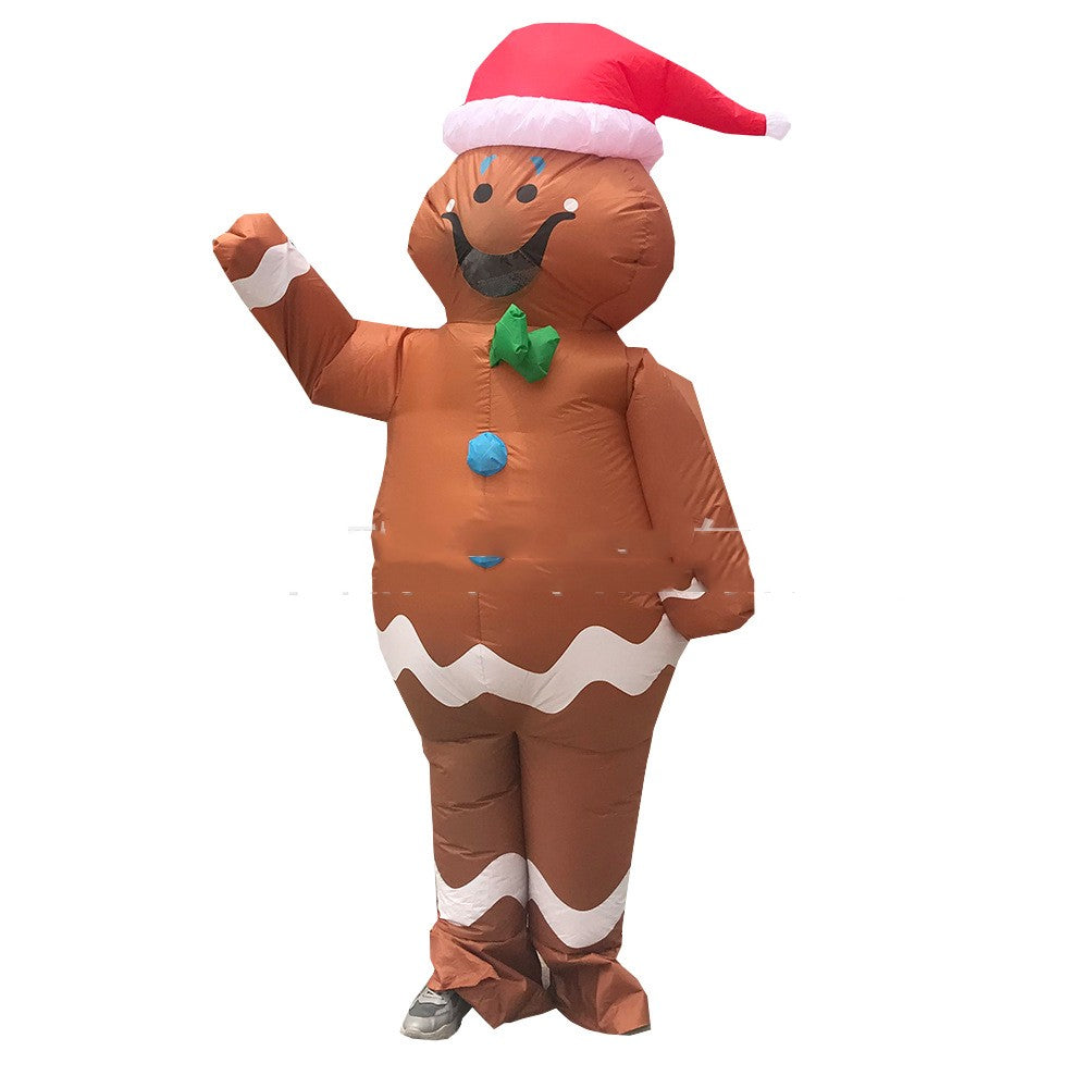 Christmas Old Man Snowman Gingerbread Man Inflatable Clothing