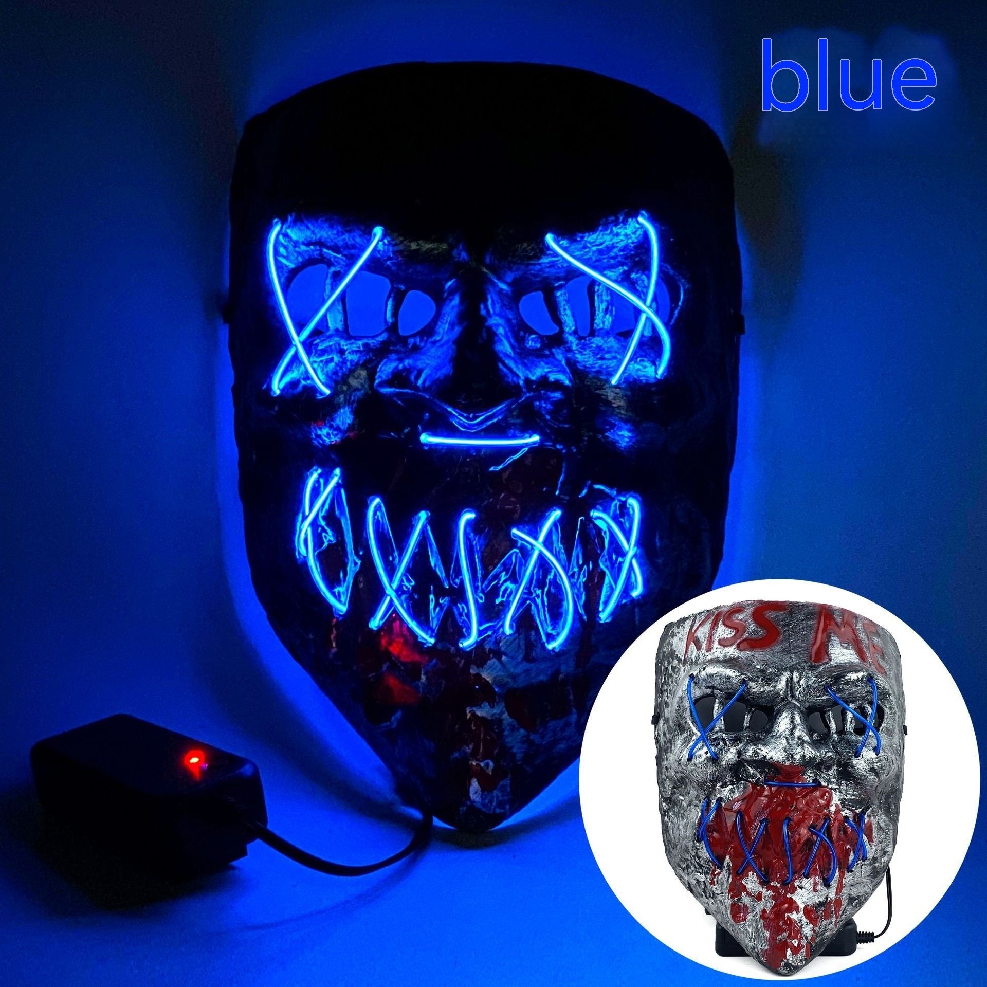 Cold LED Mask Halloween Horror Prop, Cold Light Halloween Horror Holiday Masks, Funny Glowing Masks, Halloween Horror Mask, Halloween LED Full Mask, Skull LED Mask, Animal Mask, Costumes Props Mask, Halloween Masks For Sale, Halloween Masks Near Me, Halloween Mask Micheal Myers, Halloween Mask Store.
