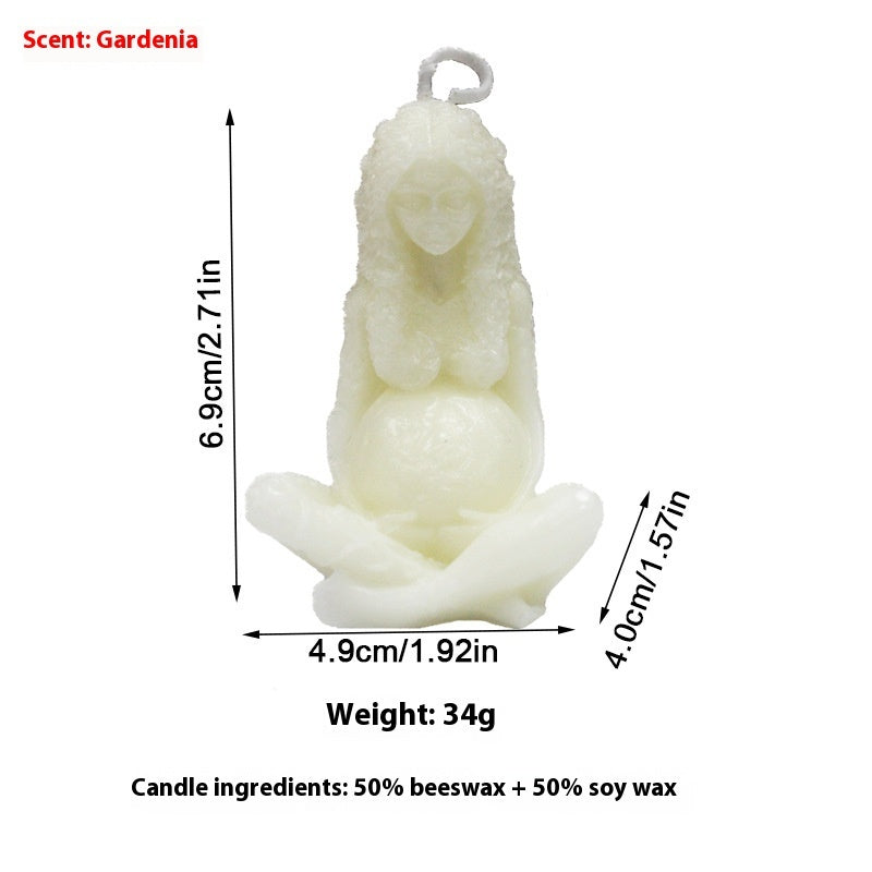 European Gaia Earth Mother Shaped Aromatherapy Candle