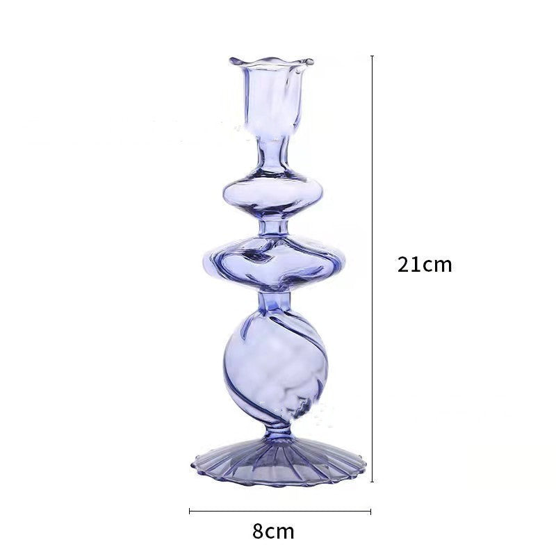 Hand Blown Glass Candle Holder Home Vase Ornament, candle holder, candle stick holder, glass candle holder, iron candle holder, wicker candle holder 2 piece set, candle holders, candlesticks, candle sticks, Luxury candles holders, taper candle holders, candlestick holder, Wooden Candlestick Candle Holder, Metal Candle Holders