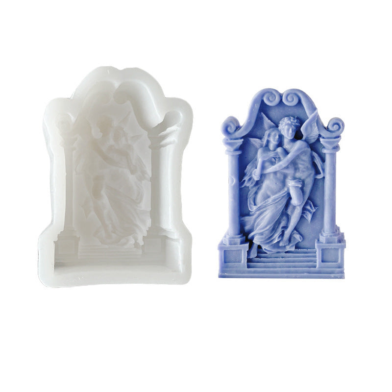 Angel Elf Aromatherapy Candle Ornaments Cake Silicone Baking Mold