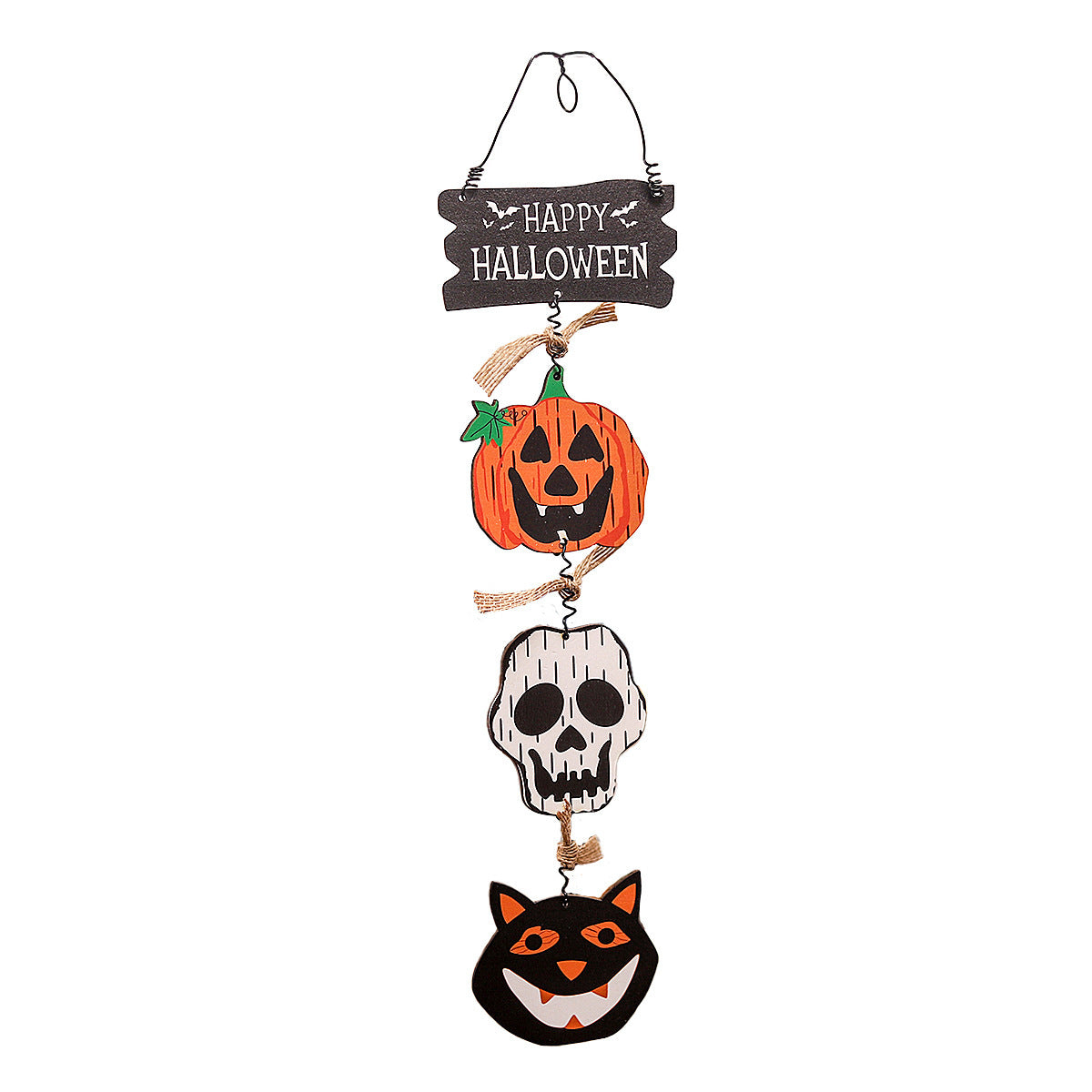 Mingguan New Halloween Decorations New Wooden Board Door Hanging