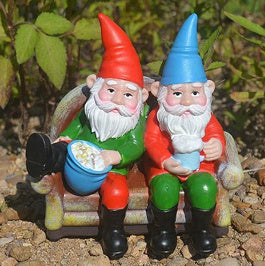 Drinking Beer Garden Gnomes Decoration Sofa Statue