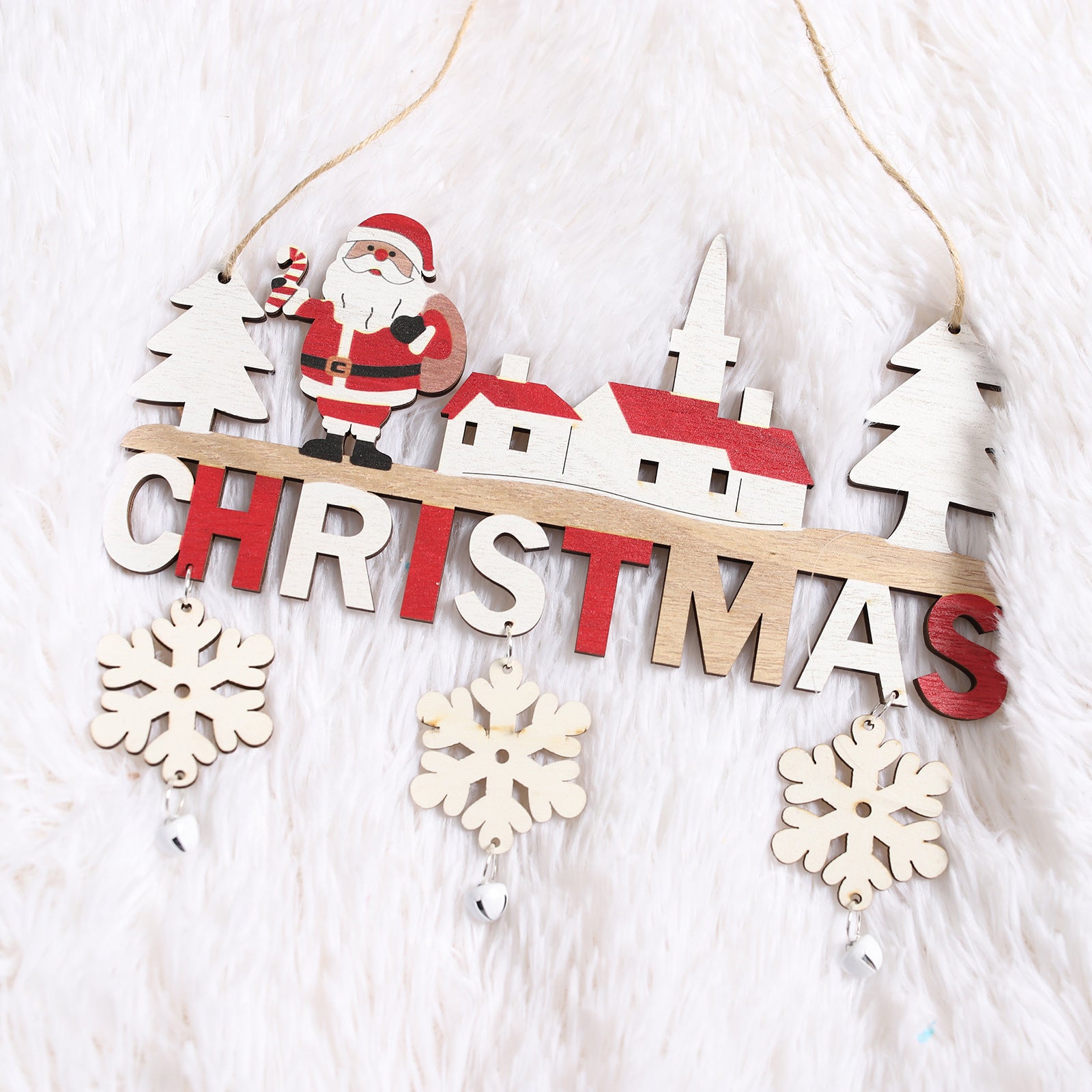 Christmas Wooden Pendant Creative Wooden Ornaments