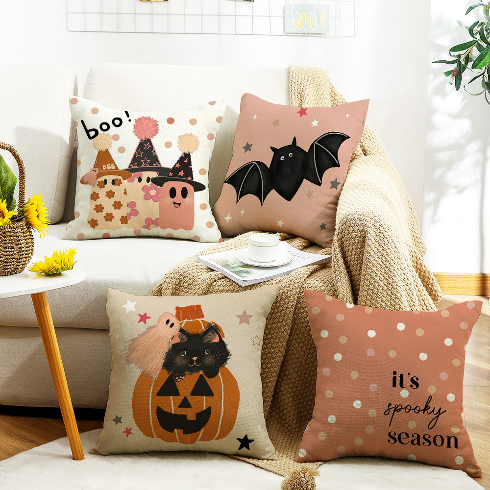 Halloween Pillow Cover Living Room Pumpkin Printing