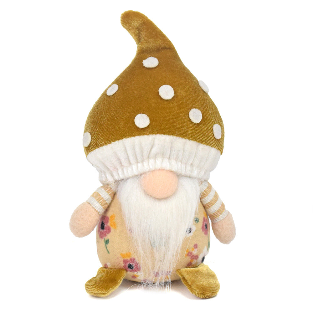 Cute Popular Mushroom Faceless Baby Doll Ornaments