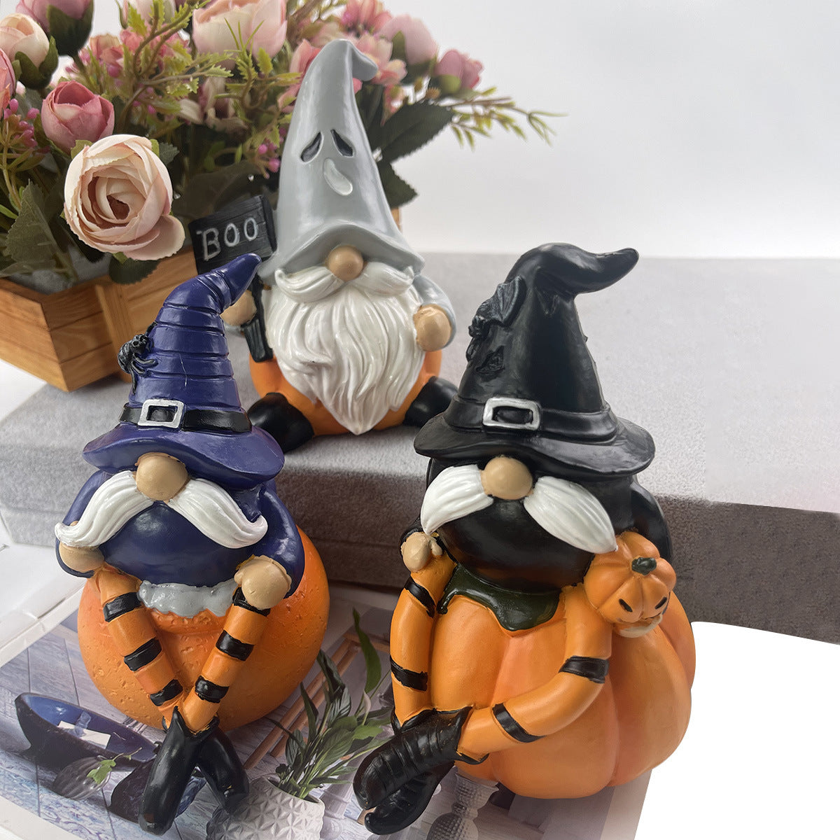 Fashion Pumpkin Dwarf Resin Decorations