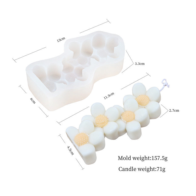 Hot Sell Stacked Love Scented Candle Moulds, Geometric candle molds, Abstract candle molds, DIY candle making molds, Silicone candle molds