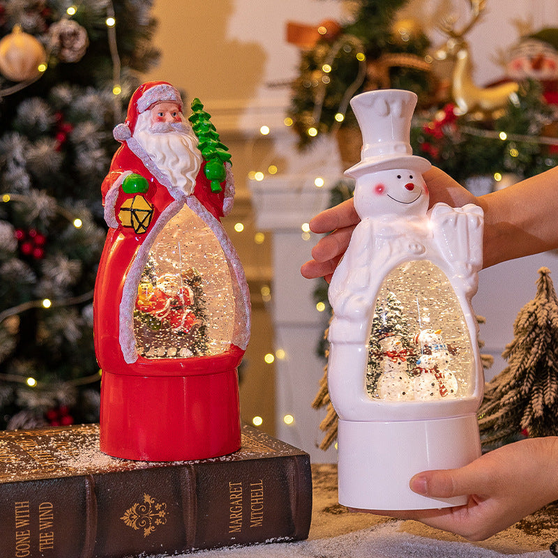 Christmas Music Box, Christmas Decoration Old Man Snowman Music Box Desktop Ambience Light, Holiday Ornaments, Christmas Decoration Items, Christmas Christmas Ornaments, Christmas Decoration Items, 