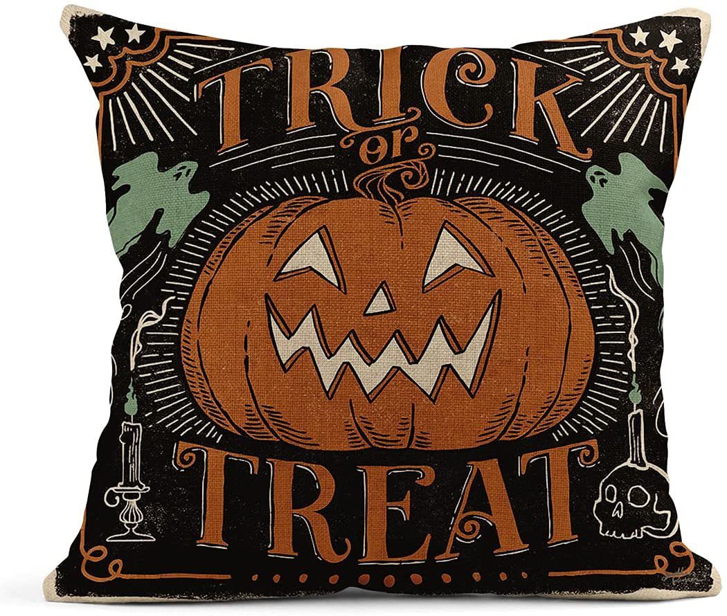 Halloween Pattern Decorative Back Cushion Cover