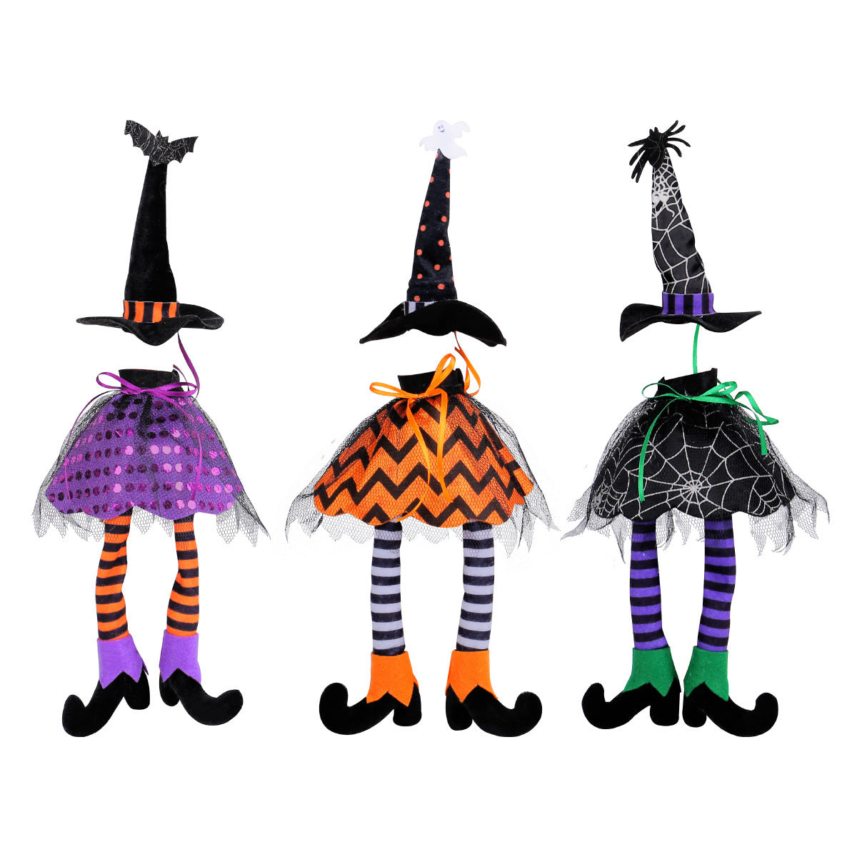 Halloween Witch Hat Long Legs Bottle Cover Ornaments