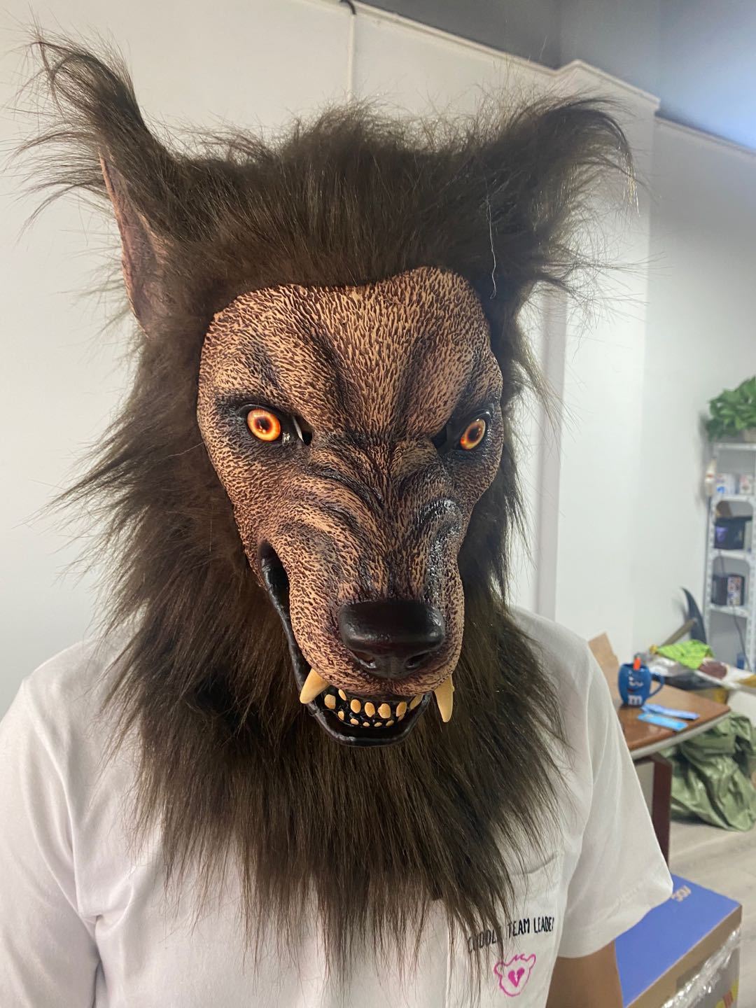 Halloween Masks Werewolf Simulation Animal Rotate Headwear