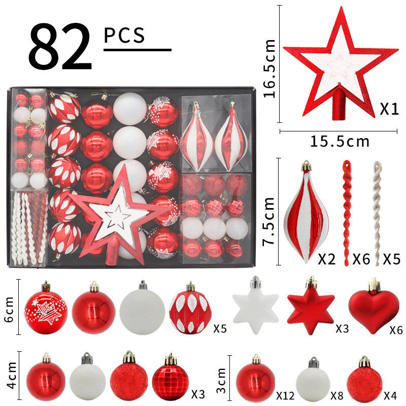 Christmas Decoration Special-shaped Painted Electroplating Christmas Box Set