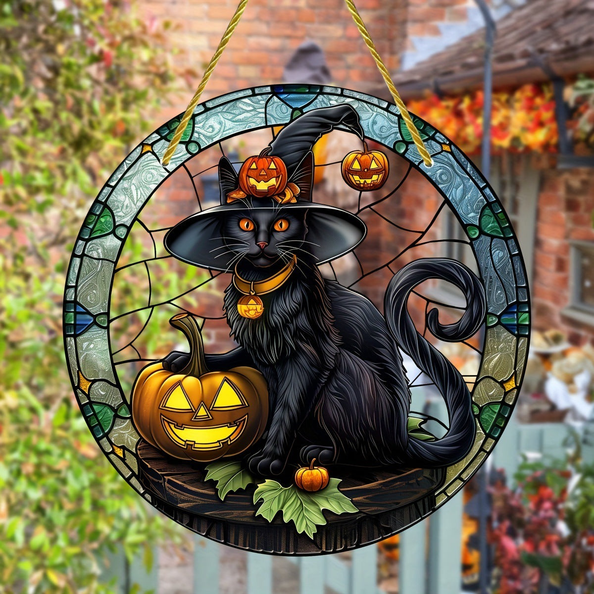 Acrylic Halloween Witch Pendant Color Disc Wall Decorations, Pumpkin lanterns, Jack o Lanterns, Halloween Lights, Halloween Decoration Ornaments, Halloween inflatables, carved pumpkins, Halloween wreaths, Halloween Candles, and animatronics Halloween.
