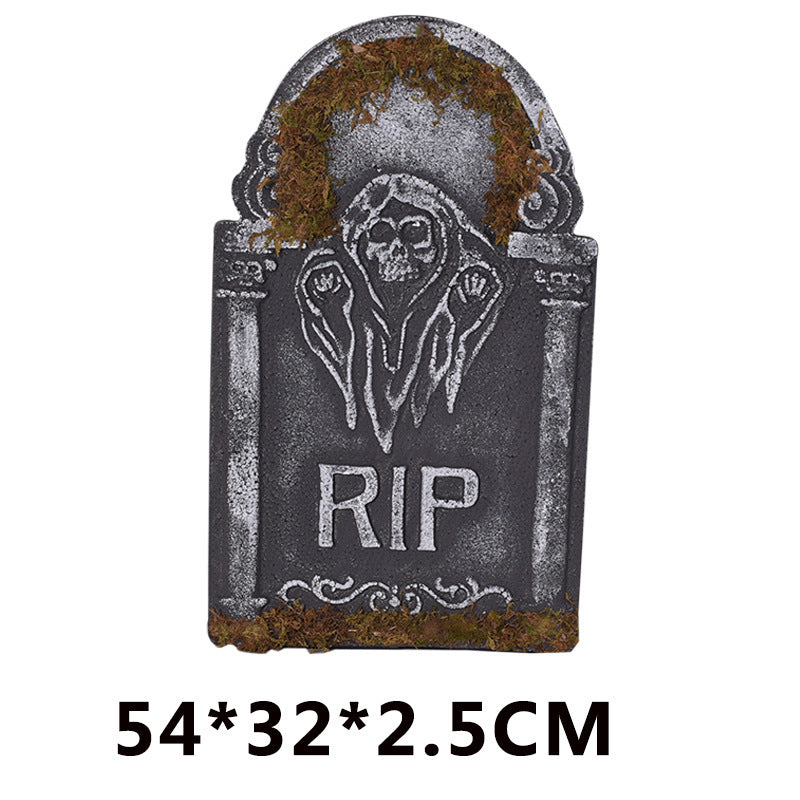 Halloween Ghost Festival Decoration Tombstone Haunted House Bar Set Foam Tombstone Decoration