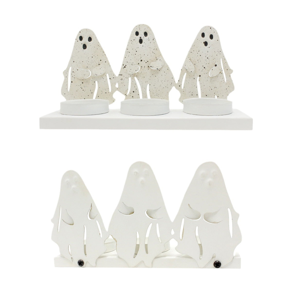 Halloween Atmosphere Ghost Iron Craft Decorations Candlestick