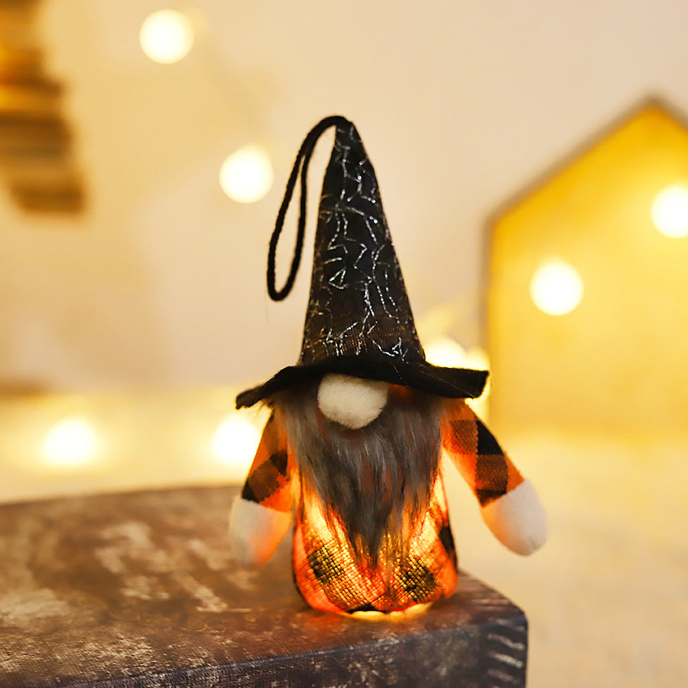 Halloween Supplies Light-emitting Forest Man Doll Pendant