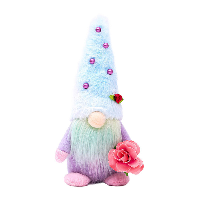 Creative Desktop Decoration Tie-dyed Faceless Doll