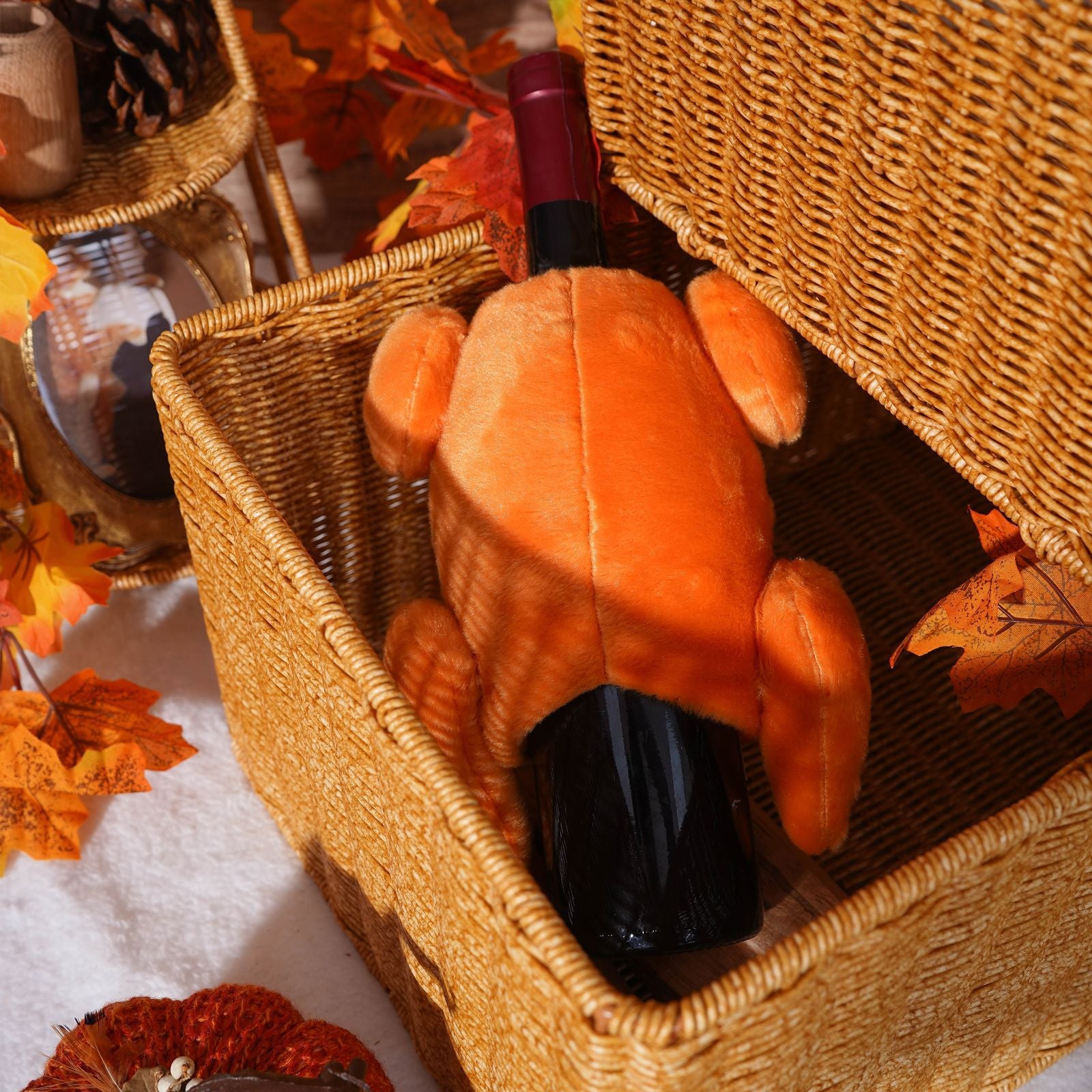 Thanksgiving Harvest Festival Turkey Shape Bottle Cover