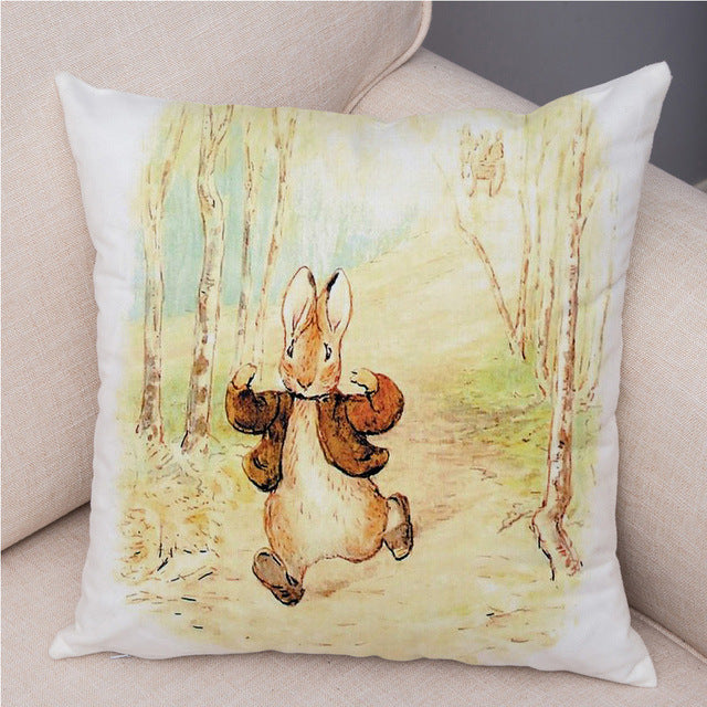 Cartoon Rabbit Peach Skin Fabric Pillow Cover Home Decoration Sofa Cushion Cover Seat Cover Easter Amazon AliExpress, easter decorations, Easter Decor, easter table decor, outdoor easter decorations, shop easter, Decognomes, Spring Decorations