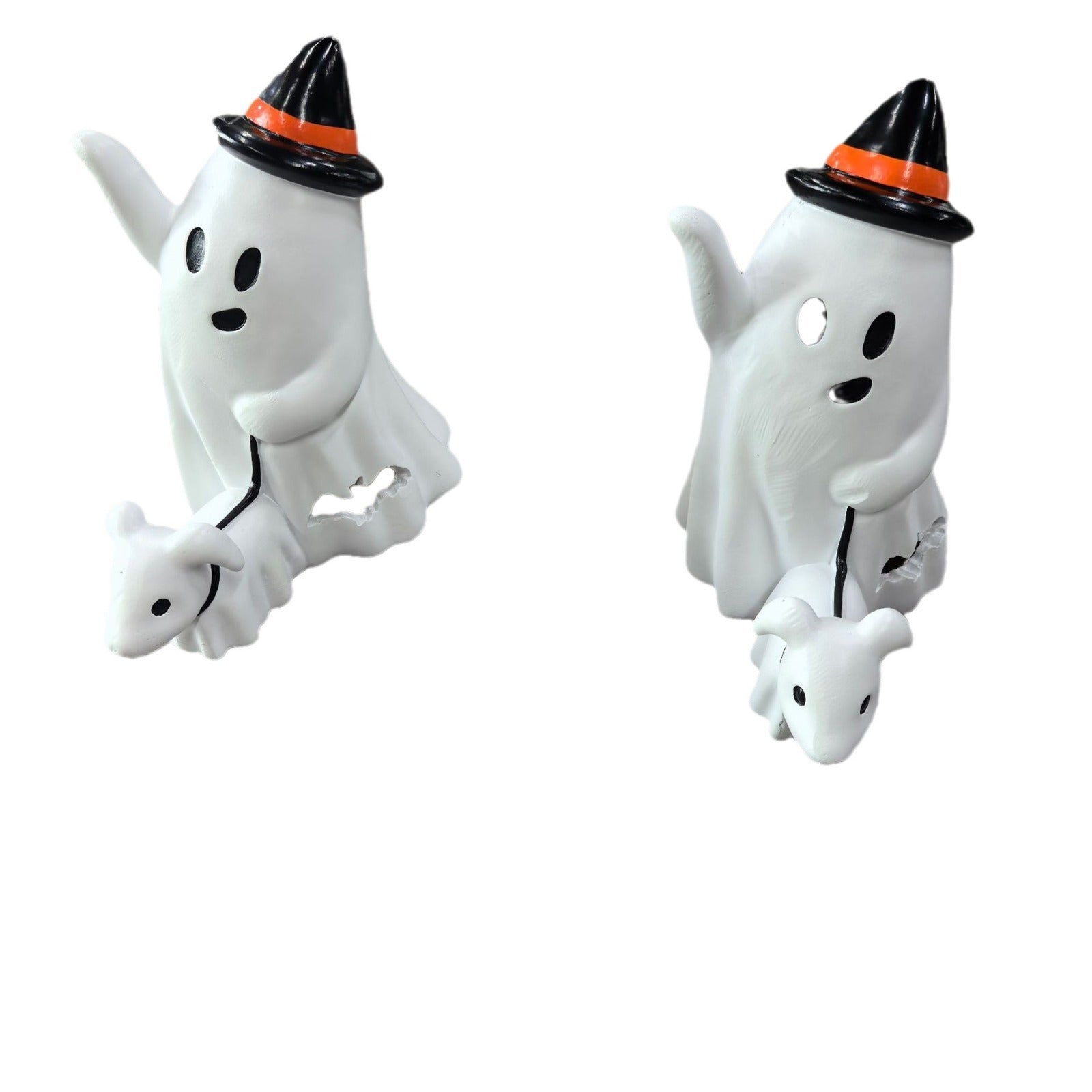 Halloween Little Ghost Dog Walking Ornaments