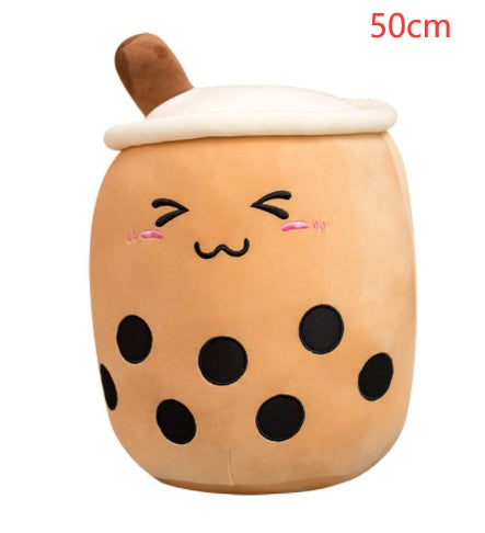 Cute Fruit Drink Plush Soft Strawberry Milk Tea Stuffed Animals