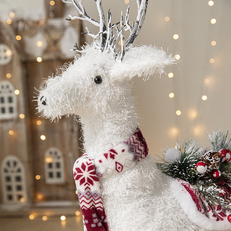 Christmas Decorations White David's Deer Doll Doll Home Shopping Window Layout Christmas Tree Ornaments